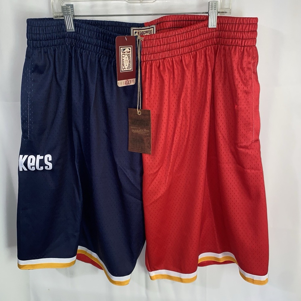NWT Mitchell & Ness Houston Rockets 1993 Split Swingman Shorts Mens 2XLB